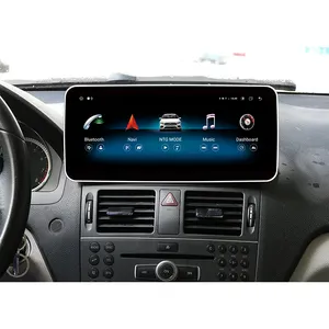 10.25 inch android 11 8 core gps stereo screen multimedia dvd player car parts w204 android screen For mercedes benz C Class