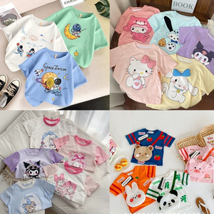 Camisetas de algodón para niños de buena calidad, con estampados en varios colores, ropa infantil, camisetas en paquete. - Product Image 6
