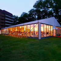 Tentes pour événements de mariage, de réception et de banquet, 350, 500, 750, 1000 personnes, tente à toit polygonal incurvé en arc pour exposition, en vente