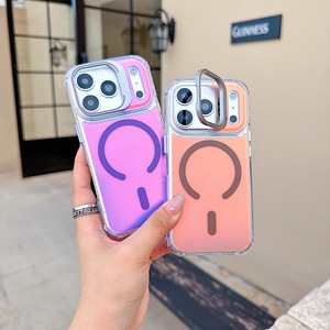 <span class=keywords><strong>Coque</strong></span> transparente antichute et magnétique à changement de couleur pour <span class=keywords><strong>iPhone</strong></span> 17 Pro Max avec support d'objectif et compatible charge sans fil - Product Image 5