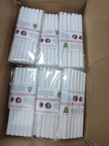 Lot de 12 tiges de <span class=keywords><strong>support</strong></span> de gâteau de mariage en plastique, longueur 50cm*1.1cm, pour empilage de gâteaux, outils de pâtisserie DIY - Product Image 4