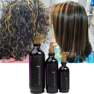 PRO-TECHS оптовая продажа салонного использования бразильские шелковистые Кератиновое лечение расческа для выпрямления волос, химическая обработанная шампунь