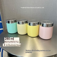 Thermos à double paroi en acier inoxydable avec isolation de 6 à 12 heures, mini portable pour le bureau et l'extérieur