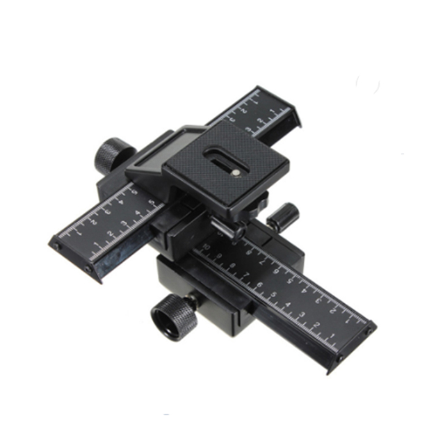 4 Way Macro Focusing Focus Rail Slider Close-up Shooting Gimbal for DSLR SLR Camera Accessories with Standard 1/4" Screw