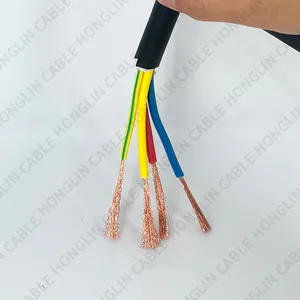 Гибкий подвижный кабель с несколькими нитями 2*4 мм2 Резиновый силовой кабель для подводного рыбного завода