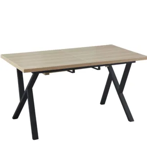 Fabbrica stile nordico di lusso moderno MDF Top pannello in legno tavoli da cucina tavolo da pranzo allungabile grandi tavoli da pranzo