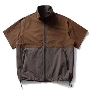 Vêtement de travail personnalisé en gros, séchage rapide, veste coupe-vent à manches courtes pour l'été, vêtement de travail d'extérieur - Product Image 3