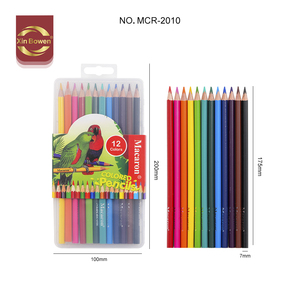 Xin Bowen 12 colores lápices solubles en agua lápiz de carbón lápices de madera de colores para niños - Product Image 2