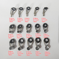 GuLang 75 pièces/boîte – Kit de guides de canne à pêche avec anneaux en céramique haute brillance