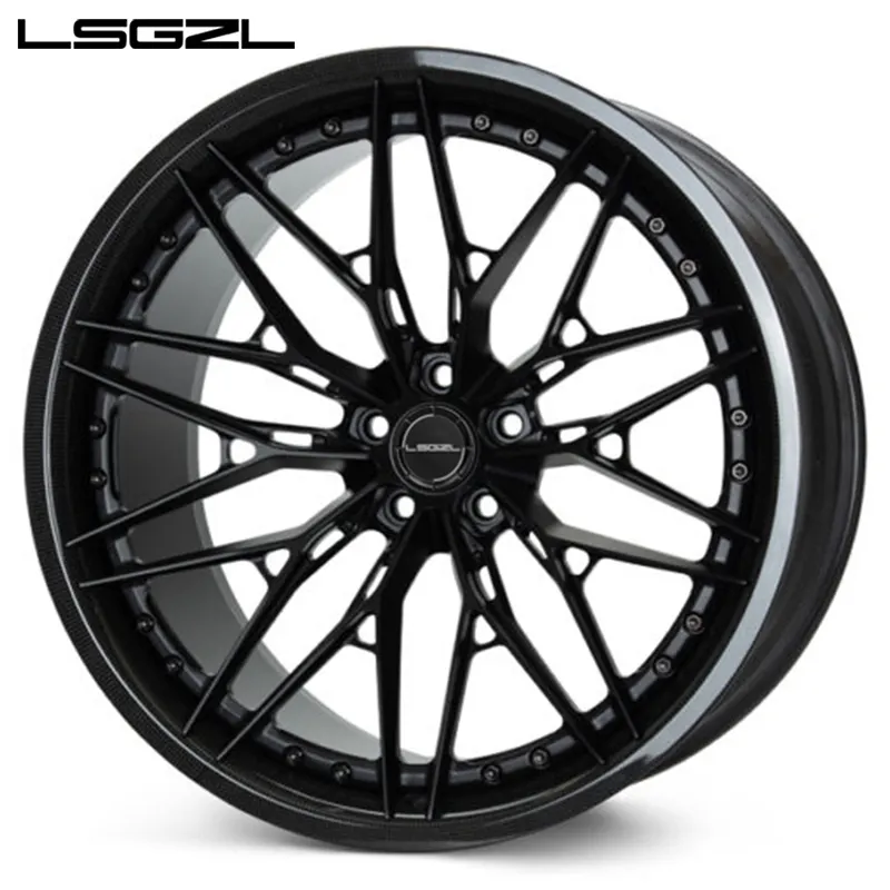 Whells car jante forgiato cerchi in lega di fibra di carbonio 5x120 5x114.3 5x130 cerchi per Ferrari Lamborghini Luxury sport car wheel