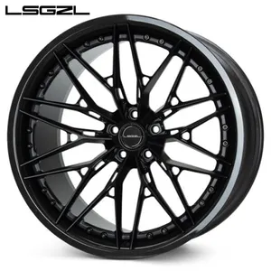 Whells car Jante rueda de aleación de fibra de carbono forjada 5x120 5x114,3 5x130 llantas para Ferrari Lamborghini rueda de coche deportivo de lujo