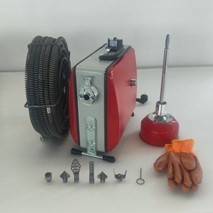 Débloqueur de tuyau électrique GQ-100 pour drains, toilettes et outils de cuisine, ainsi qu'un déboucheur de serpent de vidange. - Product Image 2