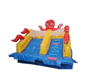 Thương mại ngoài trời Inflatable lâu đài cho trẻ em trẻ em của nhà bị trả lại với leo <span class=keywords><strong>Slide</strong></span> cho chơi - Product Image 1