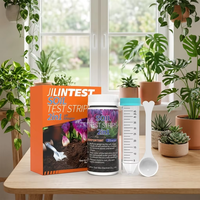 Kit de bandelettes de test de sol professionnel 2-en-1, testeur de pH du sol, d'azote et de flocculation pour l'entretien des jardins, des pelouses et des plantes potagères