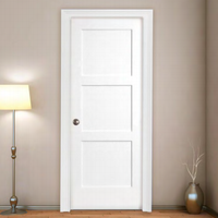 Prima Shaker moderne personnalisé Portes intérieures en bois écologiques pour maisons Finition peinte en laque Ouverture par poussée et traction
