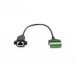 RJ45母公插座至8位8针螺钉端子RJ 45端口网络适配器至8针块连接器 - Product Image 6