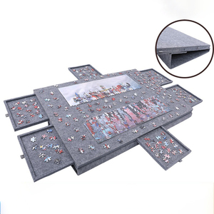 Bảng phân loại Bảng câu đố nỉ có thể gập lại với nắp khung <span class=keywords><strong>6</strong></span> ngăn kéo di động đặt 1000 Miếng bảng câu đố trẻ em - Product Image 3