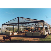 Grande Tente de Réception Imperméable en Bâche PVC 20x40 ou 40x60 Pouces pour Salons Commerciaux et Événements en Extérieur