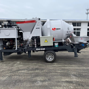 Mobile <b>Concrete</b> Mixer Pump <b>Machine</b> Diesel Engine <b>Concrete</b> Pump with Mixer for Project - Product Image 1