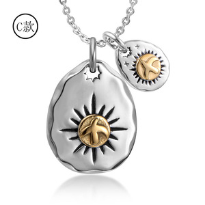 Eagle Pendant <b>Necklace</b> Stainless Steel Gold Tone Animal Zodiac Bezel Setting Gift SP553 - Product Image 4