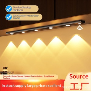 Bande lumineuse <span class=keywords><strong>LED</strong></span> ultra-mince en aluminium, à détecteur de mouvement, de type œil-de-chat, en forme de col de cygne, pour armoires et meubles, style moderne et minimaliste - Product Image 3
