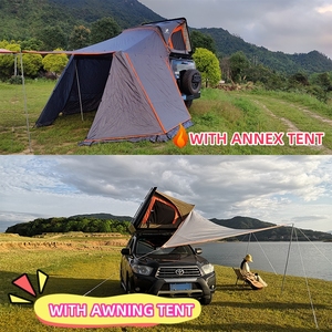 Tente <span class=keywords><strong>de</strong></span> <span class=keywords><strong>toit</strong></span> <span class=keywords><strong>de</strong></span> voiture portable en alliage d'aluminium léger sur mesure, grande, à coque rigide, <span class=keywords><strong>pour</strong></span> 2 personnes, <span class=keywords><strong>pour</strong></span> <span class=keywords><strong>dormir</strong></span> en plein air - Product Image 6