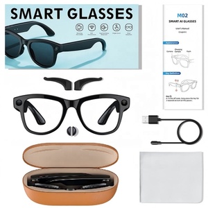 Lunettes Intelligentes M02 Ultra, Technologie Avancée, HD 800W Pixels, Étui de Charge Magnétique, Commande par Bouton Tactile, Reconnaissance Photo IA, IP67 - Product Image 6