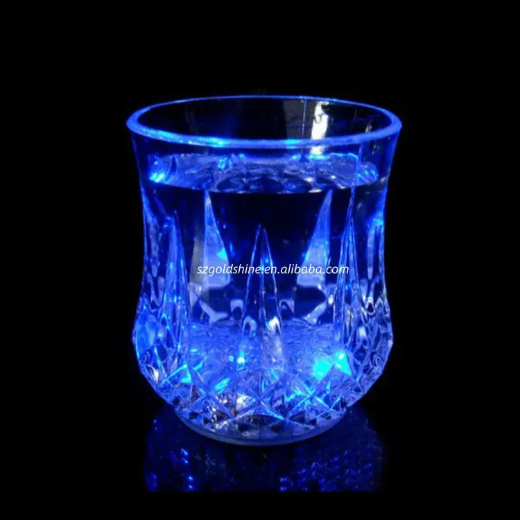 LED Flashing Plastic Water Glass Wine
