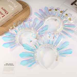 Hete Verkopende Vlinderknoop Gekleurde Zijden Licht Kopstuk Lichtgevende Kleur Film Hoofdband Voor Festival Feest Dans Creatieve Hoofdband - Product Image 3