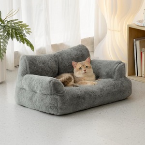 Cama para Gatos 66x48x33cm, Desmontable, Lavable, de Fibra de Poliéster, Rectangular, Casa para Gatos, Cama para Mascotas para las Cuatro Estaciones - Product Image 1