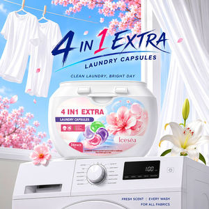 แคปซูลซักผ้าสูตร 4in1 แบรนด์ส่วนตัว รับผลิตแบบ OEM/ODM ขจัดคราบด้วยเอนไซม์หลายชนิด ปกป้องสีผ้า |   แคปซูลละลายเร็วขายส่ง - Product Image 1