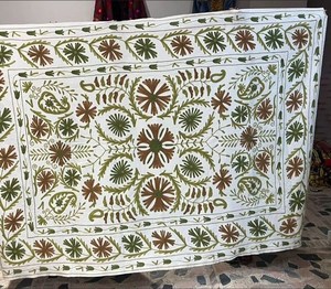 Embroidery Suzani <b>Throw</b> Wall Hanging Boho Home Decor Table Cloth Ethnic <b>Bed</b> <b>Cover</b> Luxury Blanket Gift - Product Image 5