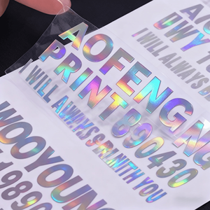 Ba chiều rõ ràng Sticker Holographic nhãn biểu tượng tùy chỉnh in ấn Vinyl không thấm nước trong suốt nhãn nhà sản xuất nhà máy trực tiếp - Product Image 2