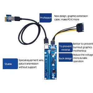 TISHRIC-elevador Pcie Ver 006 GPU para tarjeta de vídeo, Cable elevador Pci Express USB 3,0, SATA a 4 pines Pci-e 1x a 16x - Product Image 3