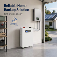 Batería LiFePO4 de 16 kWh, 48 V, 51,2 V, 314 Ah, Sistema de Almacenamiento de Energía Solar, Batería Móvil en Gabinete con Ruedas para Respaldo de Inversor Solar
