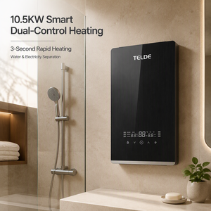 Calentador de Agua Eléctrico Inteligente para Apartamentos de Cinco Estrellas, LED, de Plástico, Montado en la Pared, Calentamiento Rápido, Agua Caliente Instantánea para el Hogar - Product Image 2