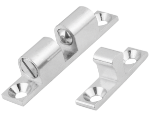 K0583 Double Ball Catch Brass Chrome Plated Stainless Steel Balls Cabinet <b>Door</b> Hardware <b>Spring</b> Bullet Latch - Product Image 5