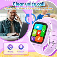 Montre intelligente T53 pour enfants d'usine OEM Appel vidéo 4G GPS/WIFI/LBS Localisation IP67 Podomètre Réveil Jeu Montre intelligente pour garçons et filles