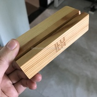 Support de présentation en bois personnalisé, porte-marque, gravure laser, écologique, disponible en couleurs personnalisées, pour cadeaux de détail