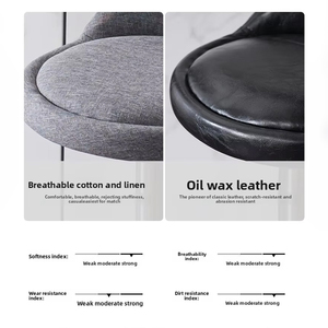 Tabouret <span class=keywords><strong>de</strong></span> <span class=keywords><strong>bar</strong></span> pivotant, <span class=keywords><strong>chaise</strong></span> haute moderne et minimaliste avec dossier, tabouret rond réglable en hauteur pour <span class=keywords><strong>bar</strong></span> à domicile, beauté et manucure - Product Image 4