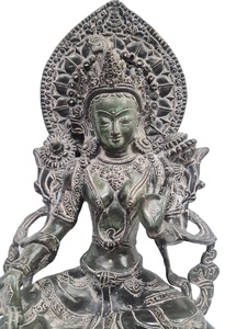 Handcrafted Brass <b>Statue</b> Tara Nepal <b>Religious</b> Sculpture in Buddhism Art & Collectibles India Metal Craft Product - Product Image 2