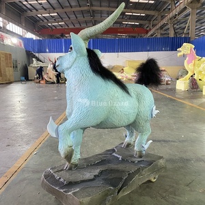 Tùy chỉnh mô phỏng cao animatronic con thú thần thoại động vật cổ điển của núi và sông si tượng bản sao tê giác Cổ Đại - Product Image 4