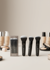Set di Pennelli da Trucco Grenobil 3 Pezzi in Setole Sintetiche Forma Rotonda Pennelli Cosmetici per Applicazione sul Viso - Product Image 2