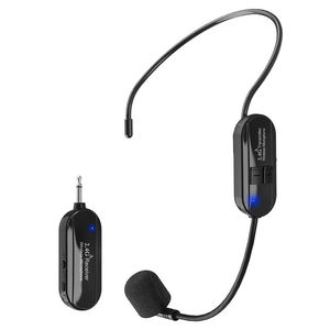 Microphone sans fil avec écho, mini micro cravate sans fil G103 G106 professionnel 2.4G ABS à condensateur cardioïde pour extérieur - Product Image 1