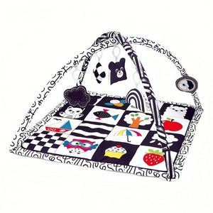 Tapis d'éveil pour bébé avec 6 jouets détachables pour le développement sensoriel et motorien par étapes - Product Image 3