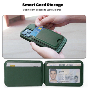 Tarjetero de Cuero PU Multicolor Personalizado, Cartera para Teléfono sin Cierre, Minimalista, Regalo, Soporte de Escritorio para Oficina - Product Image 4