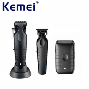 Ensemble de tondeuses électriques professionnelles <span class=keywords><strong>Kemei</strong></span> <span class=keywords><strong>KM</strong></span>-<span class=keywords><strong>2296</strong></span>/<span class=keywords><strong>KM</strong></span>-2299/<span class=keywords><strong>KM</strong></span>-T95 pour le rasage et la coupe des cheveux - Product Image 2