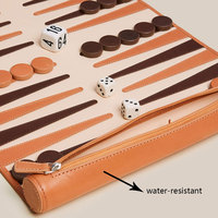 Ensemble de jeu de backgammon enroulable en cuir PU souple et portable personnalisé nouveau et intelligent de voyage