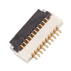 PFC/FFC connector 0.5mm pitch 1.0H Horizontal Flat Cable Socket FPC Flip Cover connector 4-50PIN gold plating fpc connector
