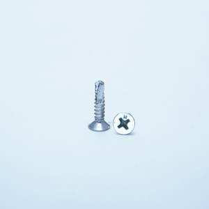 Vis autoperceuses pour cadre de fenêtre, acier C1022 zingué blanc, pour fixation PVC et aluminium - Product Image 1